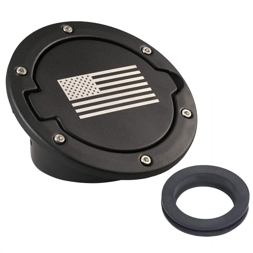 Gas Cap Cover 20072018 Us Flag Fuel Filler Door Rugged Offroad Style For Jeep Wrangler Jk 9053599130512