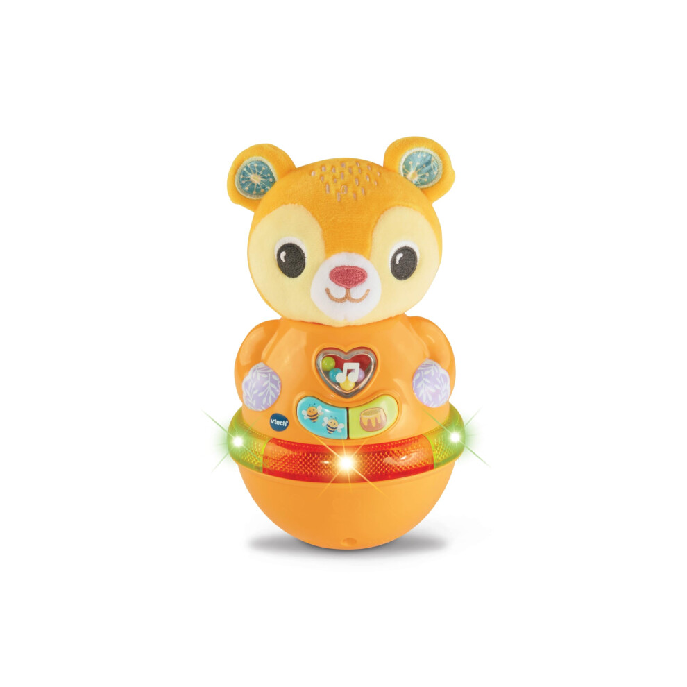 Vtech Baby Rock And Roll Bear, Interactive Wobble Toy With Motion Sensor For Cause And Effect Play, Phrases, Sounds And Songs For Sensory And Motor