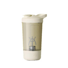 Protein Shaker Bottle 400ml USB Rechargeable Electric Mixer Cup with LeakProof Seal for Shakes