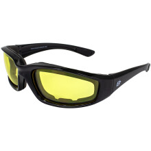 Motorcycle Riding Glasses UV400 Yellow Lenses AntiFog Impact Resistant Protective Eyewear