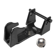 Heavy Duty Gooseneck Trailer Lock with Weatherproof Steel for Hitch Coupler and Livestock Haulers