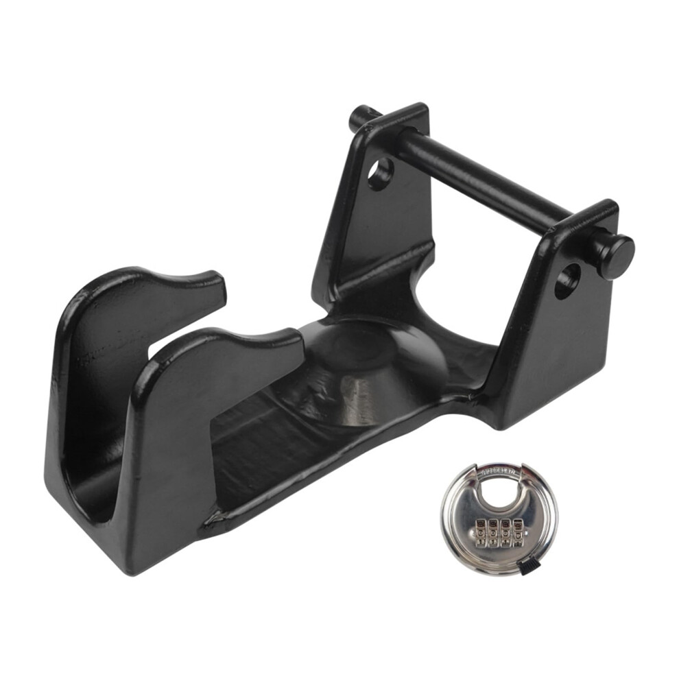Heavy Duty Gooseneck Trailer Lock With Weatherproof Steel For Hitch Coupler And Livestock Haulers 9455672803359