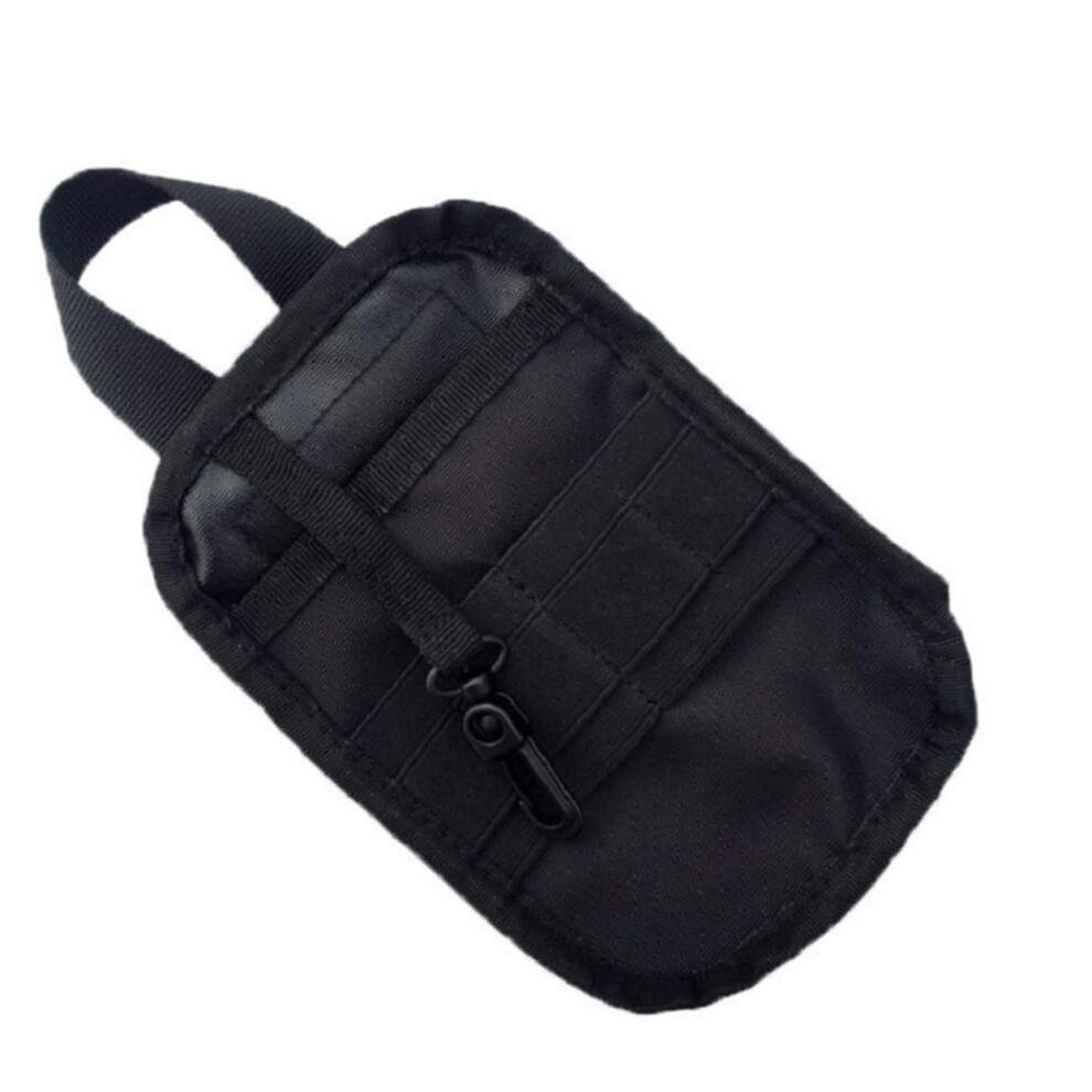Black Tactical Medical Bag With Molle Attachment For Outdoor Camping Emergency Survival Storage