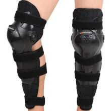 Motocross Knee Pads with ImpactResistant Shell, Adjustable Motorcycle Knee Shin Guards for Men