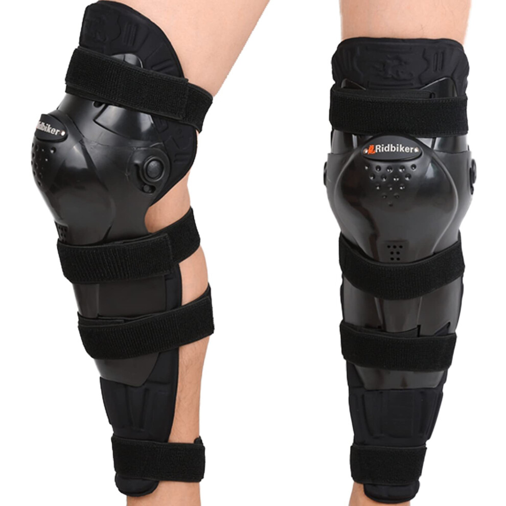 Motocross Knee Pads With Impactresistant Shell, Adjustable Motorcycle Knee Shin Guards For Men 9455672803649
