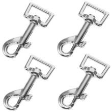 4pcs Metal Swivel Snap Hooks Dog Leash Clips 360 Rotation Durable Zinc Alloy for Collars Bags