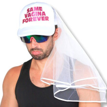 Stag Party Hat and Veil - Bachelor Party Ideas, Supplies, Gifts, Jokes and Favors (1 Pack - with Veil)?