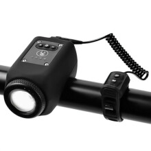 USB Rechargeable Bicycle Horn Bell with Light, Loud Electronic Sound, IPX5 Waterproof for Mountain Bike