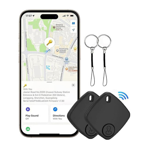 GPS Tracker with Bluetooth, Real Time Tracking for Keys Wallet Luggage Pets, Long Battery (1PCS)