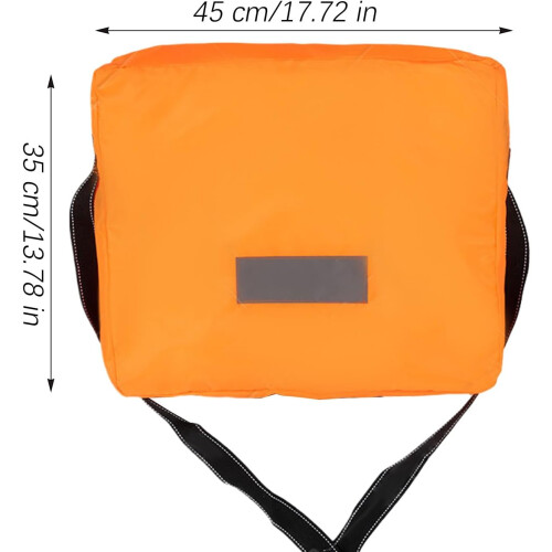 Throwable Flotation Device with Strap,  Buoyancy Foldable Marine Throw Cushion with Reflective Strip 2