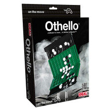Ideal John Adams Othello On the Move travel game: A minute to learn a lifetime to master Family Strategy Game For 2 Players Ages 7+, Multicolor