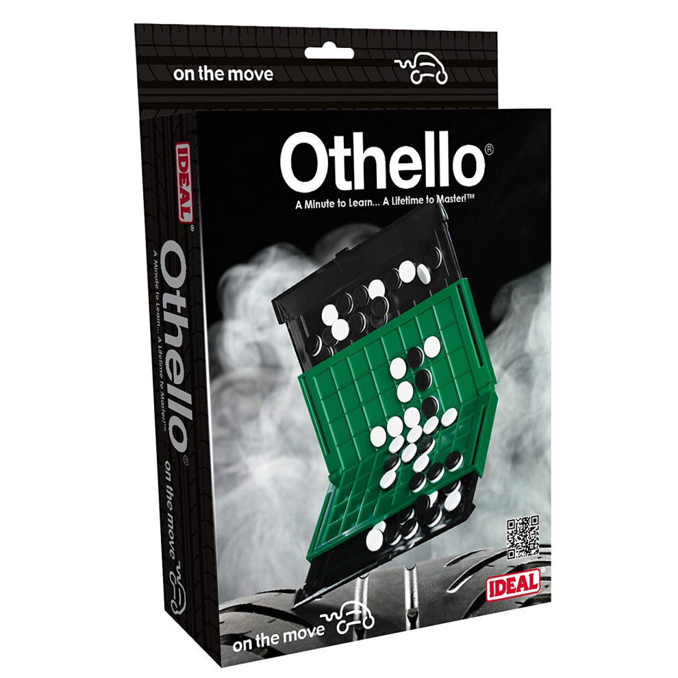 Photos - Other Toys IDEAL John Adams Othello On the Move travel game: A minute to learn a lifetime to master Family Strategy Game For 2 Players 