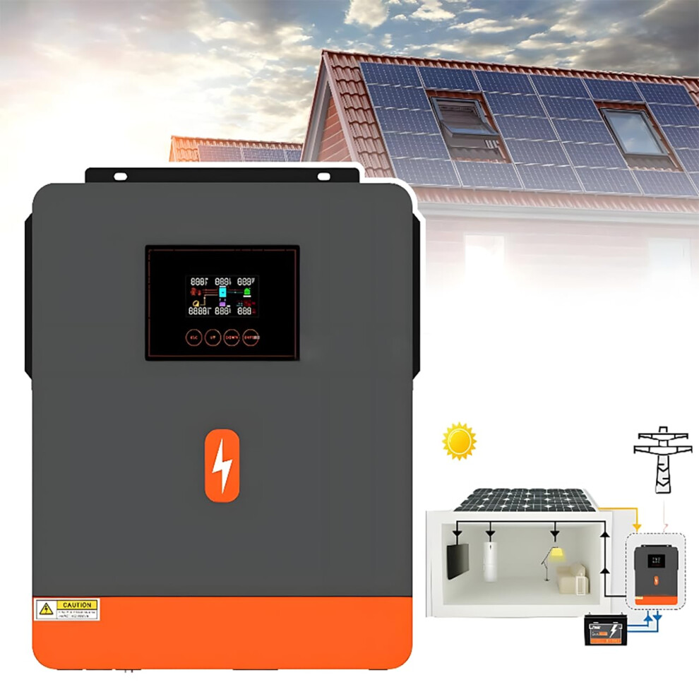6200W Hybrid Solar Inverter 48V To 230V With 120A Mppt Controller Pure Sine Wave For Home And Business 9070919935961