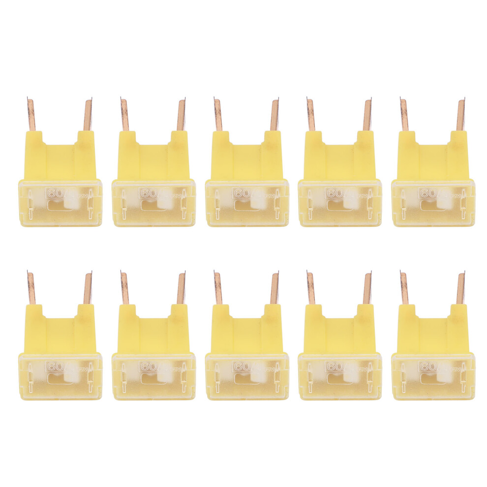 10Pcs Male Terminal Fuse 60A 32V Flm Brass 4691383372370