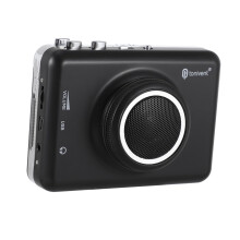 USB Cassette Tape Player With Detachable Speaker Portable Tape To Digital Converter For Audio Playback Black