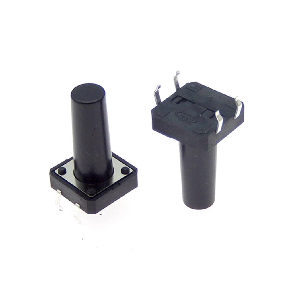 20Pcs 12X12x19mm 4Pin Tactile Push Button Switch, Durable Momentary Tact Switch For Diy 9174973479185