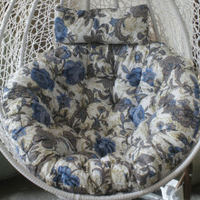 Hanging Egg Chair Cushion Replacement 120cm Wicker Rattan Swing Pad Removable Zipper Indoor Outdoor Garden Decor