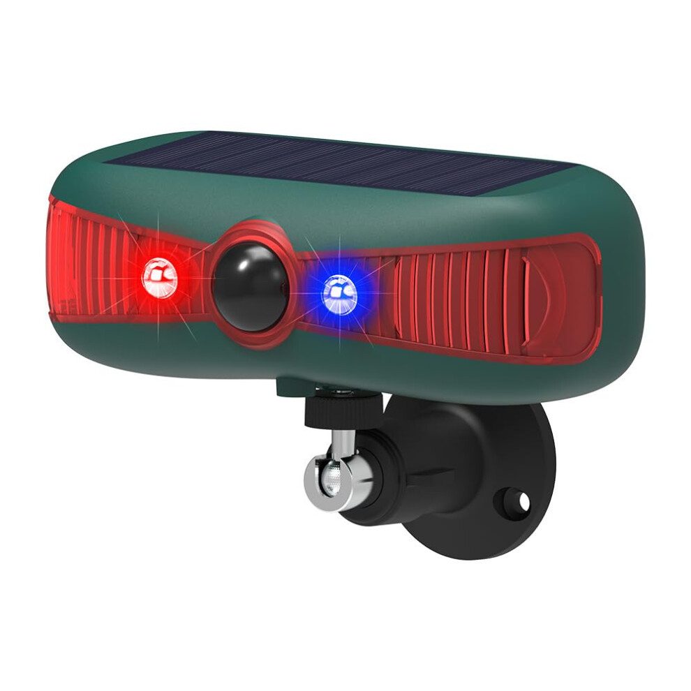 Solar Motion Sensor Alarm 129Db With Strobe Light, Outdoor Solar Animal Repeller For Yard And Farm 9070919936180