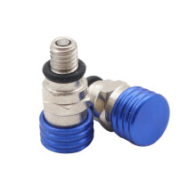 M5x0.8 Fork Air Bleeder Valve for Yamaha YZ WR Dirt Bike Quick Air Release Blue