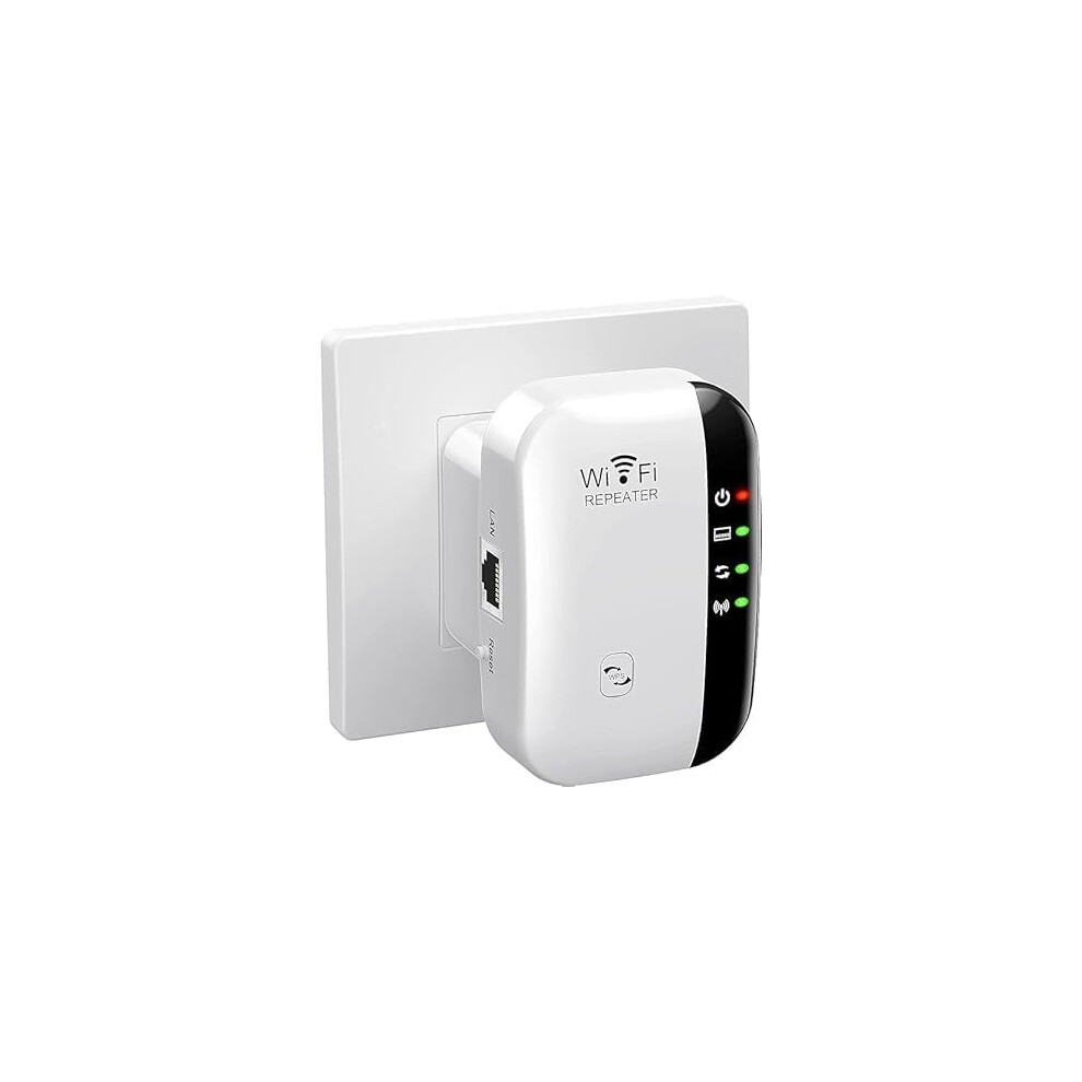 Wifi Extender Covers Up To 4000 Sq Ft, 50 Devices, Ethernet Port, Uk Plug, White 9174973479741