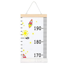 Wall Height Chart for Kids, Removable Measuring Chart With Lanyard, Reusable Growth Markers for Family and Kindergarten