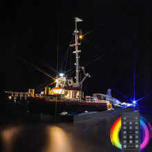 LED Light Kit for 21350 Jaws Killer Whale with Remote Control USB or Battery Powered