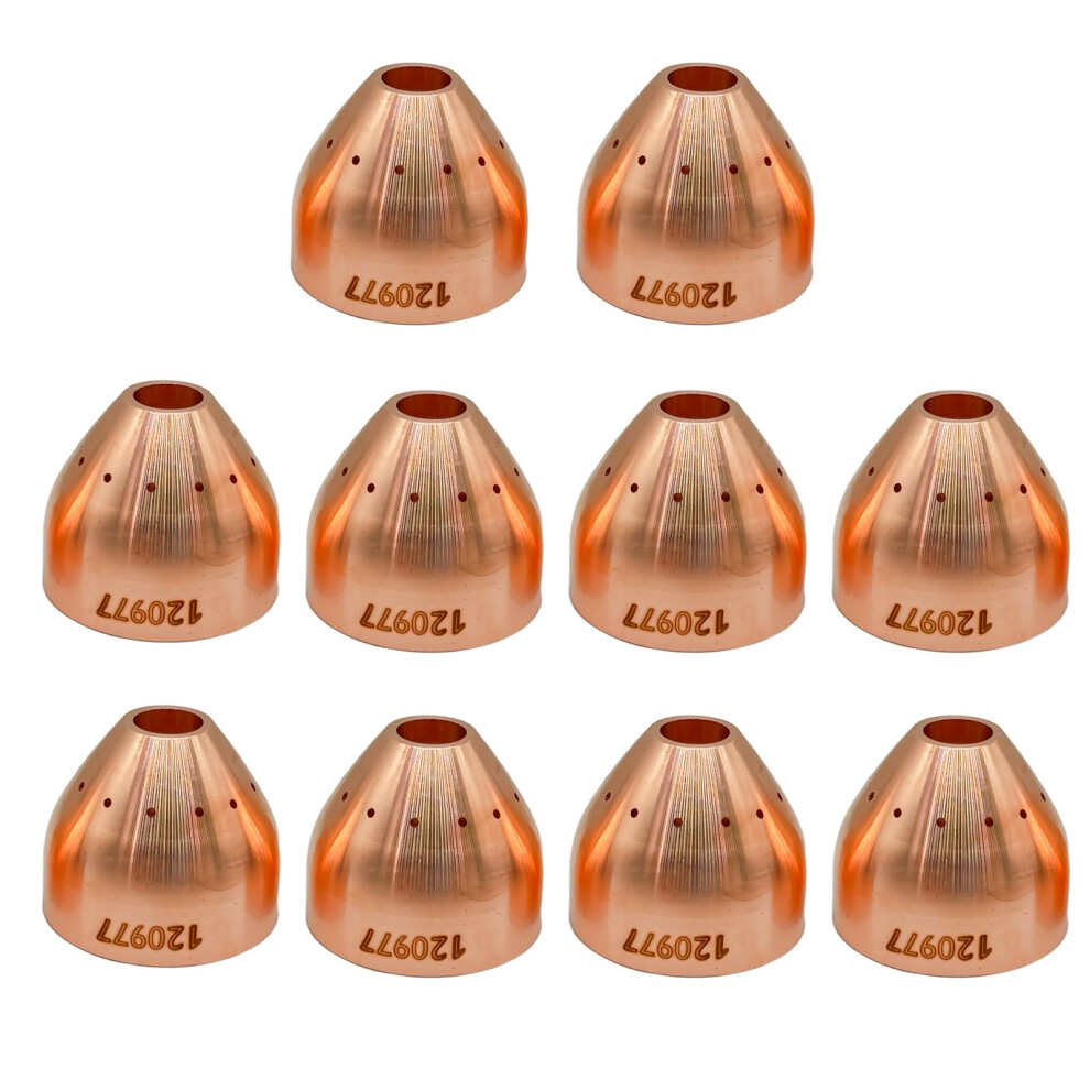 10Pcs 120977 Plasma Cutting Torch Shield Cap Gouging Cup For Hypertherm Powermax 1000 1250 1650 T60 T80 9174973480327