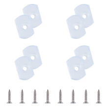8PCS Transparent Rubber Shower Door Bumpers for Noise Reduction and Safety Protection with Screws