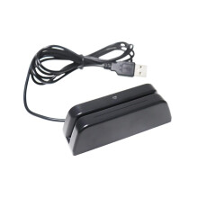 Magnetic Card Reader USB for POS with Triple Track Swipe and LED Indicator
