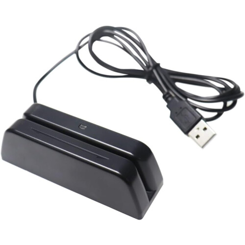 Magnetic Card Reader USB for POS with Triple Track Swipe and LED Indicator 2