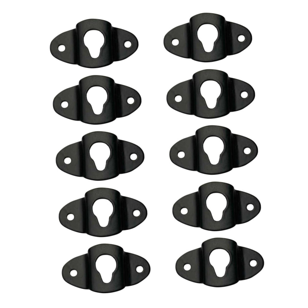 10Pcs Heavy Duty Speaker Wall Mount Brackets For Home Theater Surround Sound, Durable Iron Hooks 9070919937347