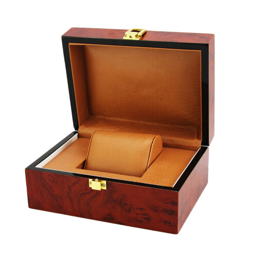2Pcs Durable Watch Storage Box for Men Wooden Cotton Material Assorted