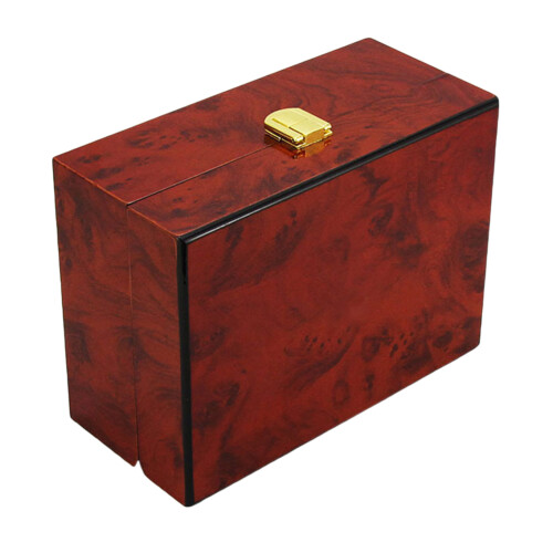 2Pcs Durable Watch Storage Box for Men Wooden Cotton Material Assorted 1