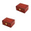 2Pcs Durable Watch Storage Box for Men Wooden Cotton Material Assorted 9
