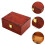 2Pcs Durable Watch Storage Box for Men Wooden Cotton Material Assorted 11