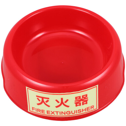 3Pcs Plastic Fire Extinguisher Mount Base Red Glow in Dark Home Holder 1