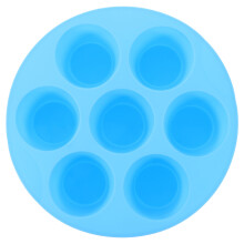 3Pcs Silicone Muffin Baking Pan Sky-Blue Non-Stick Mold