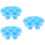 3Pcs Silicone Muffin Baking Pan Sky-Blue Non-Stick Mold 9