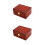 2Pcs Durable Watch Storage Box for Men Wooden Cotton Material Assorted 3