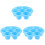 3Pcs Silicone Muffin Baking Pan Sky-Blue Non-Stick Mold 4