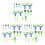 2pcs Drapery Pull Rod Blind Stick Window Blinds Roller No Drilling Extendable Curtain Pole 5