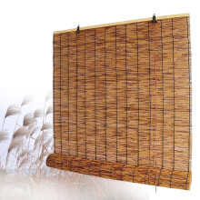 Bamboo Roll Up Shades Cordless Outdoor Patio Privacy Blinds Light Filtering Weather Resistant 48'