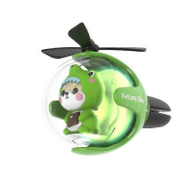 (Dinosaur) Flying Ball Refillable Cartoon Light-up Car Air Freshener Clip,Auto Vent Clips