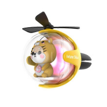 (Tiger) Flying Ball Refillable Cartoon Light-up Car Air Freshener Clip,Auto Vent Clips