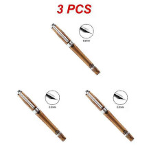 (E 3PCS) 3013 Vacuum Negative Pressure Fountain Pen Resin Transparent Ink Pen EF/F Nib 0.38/0.5mm Fountain Pen Business Gift