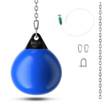 Sacco da boxe - HELLOSHOP26 - Sacco da boxe ad acqua 45x58 cm 50kg - Forma a goccia ergonomica - PVC ad alto rimbalzo - Catena regolabile