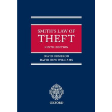 Smiths Law of Theft by David Ormerod Paperback Book
