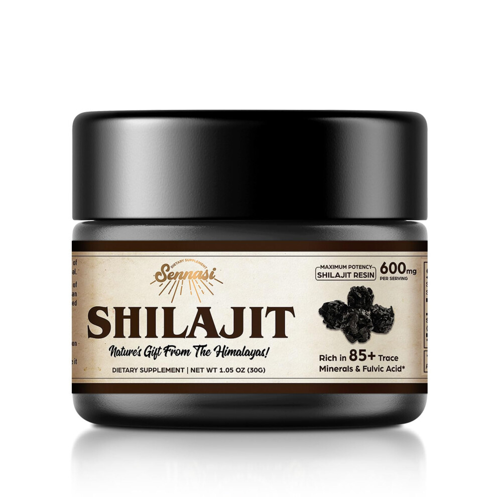 Gold Organic Shilajit Resin 600Mg Grade Himalayan Pure With Fulvic Acid For Energy And Immune Support