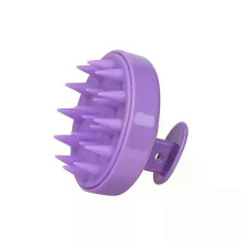 (B-purple)Silicone Shampoo Brush Head Scalp Massage Comb Hair Dye Tint Oil Applicator Bottle with Brush Barber Salon Hair Styling Tools
