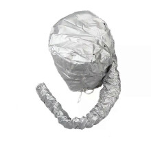 (Silver)Hair Drying Cap Hair Dryer Caps Care Hair Perm and Dye Styling Warm Air Adjustable Drying Hood Home Hairdressing Salon Supply